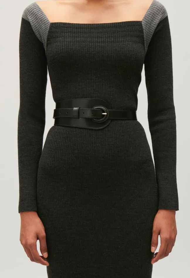 Claudie Pierlot Black Leather Belt Accessories Belts