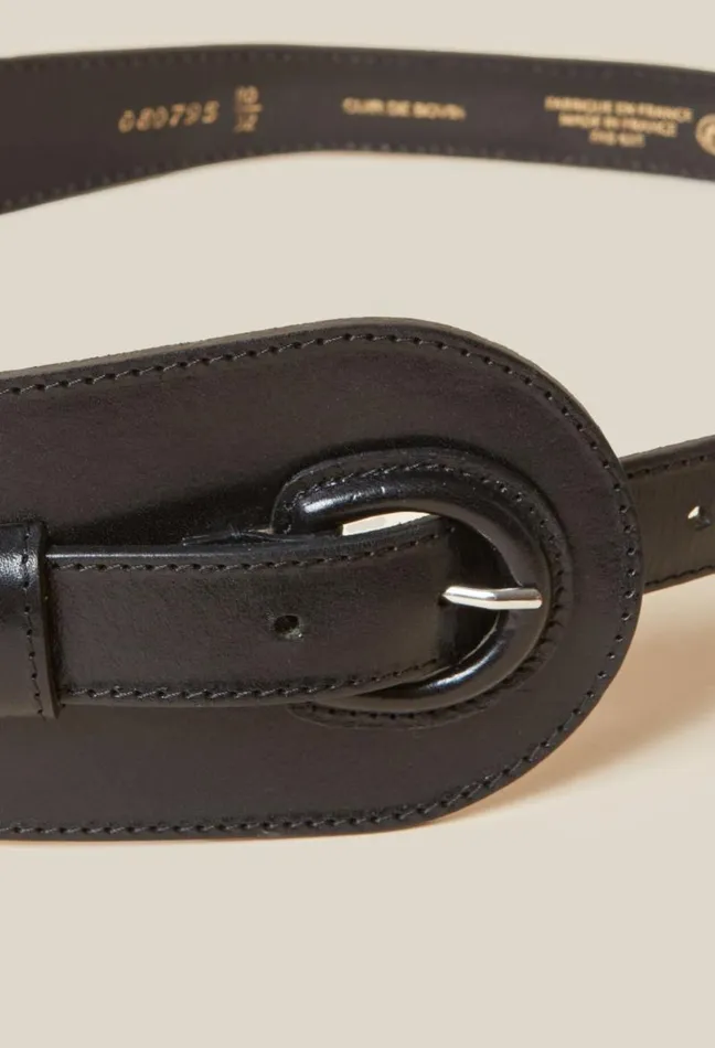 Claudie Pierlot Black Leather Belt Accessories Belts