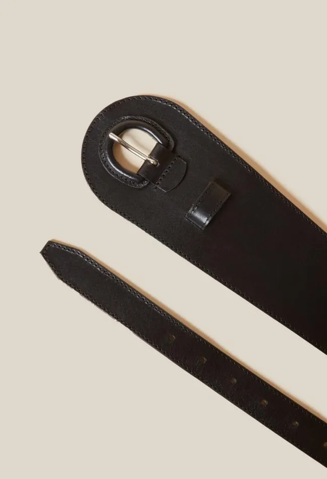 Claudie Pierlot Black Leather Belt Accessories Belts