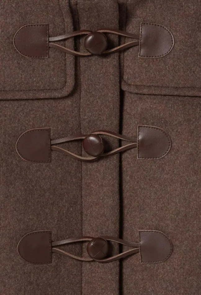 Claudie Pierlot Brown Long Hooded Coat Clothes Coats
