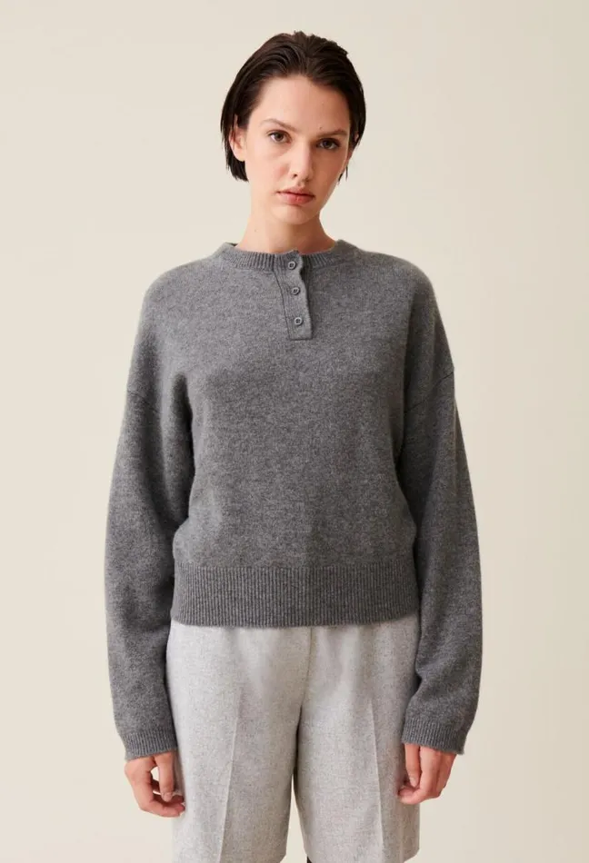 Claudie Pierlot Cashmere Jumper Detachable Collar Clothes Knitwear And Cardigans
