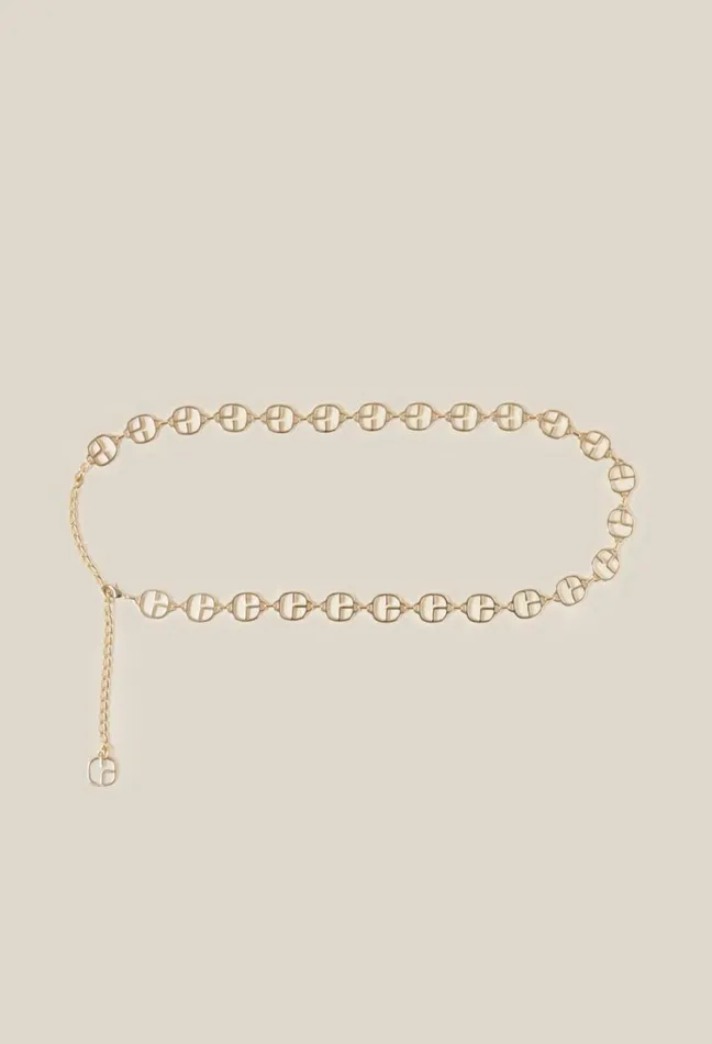 Claudie Pierlot Chain Monogram Belt Accessories Belts