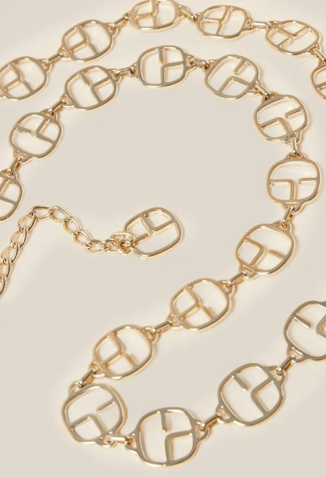 Claudie Pierlot Chain Monogram Belt Accessories Belts