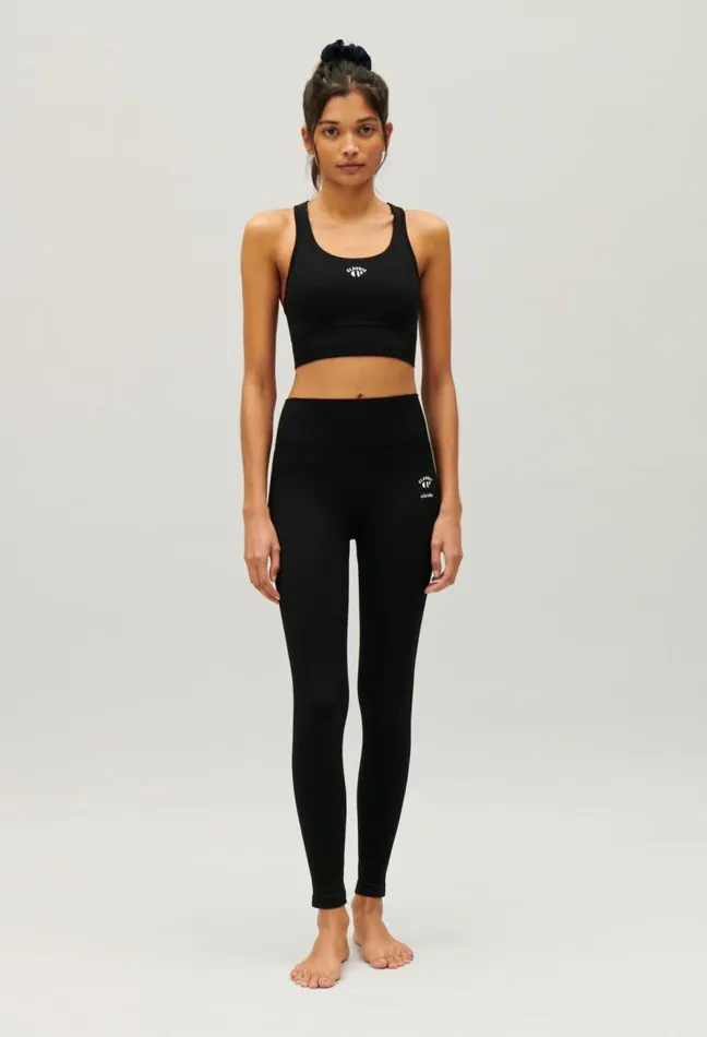 Claudie Pierlot Claudie X Circle Black Sports Leggings Clothes Jeans And Trousers