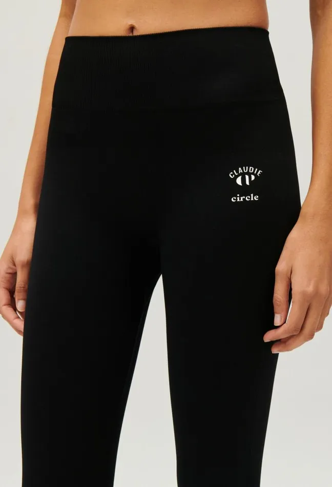 Claudie Pierlot Claudie X Circle Black Sports Leggings Clothes Jeans And Trousers