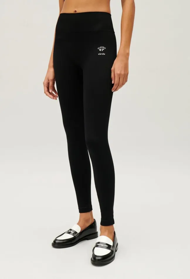 Claudie Pierlot Claudie X Circle Black Sports Leggings Clothes Jeans And Trousers