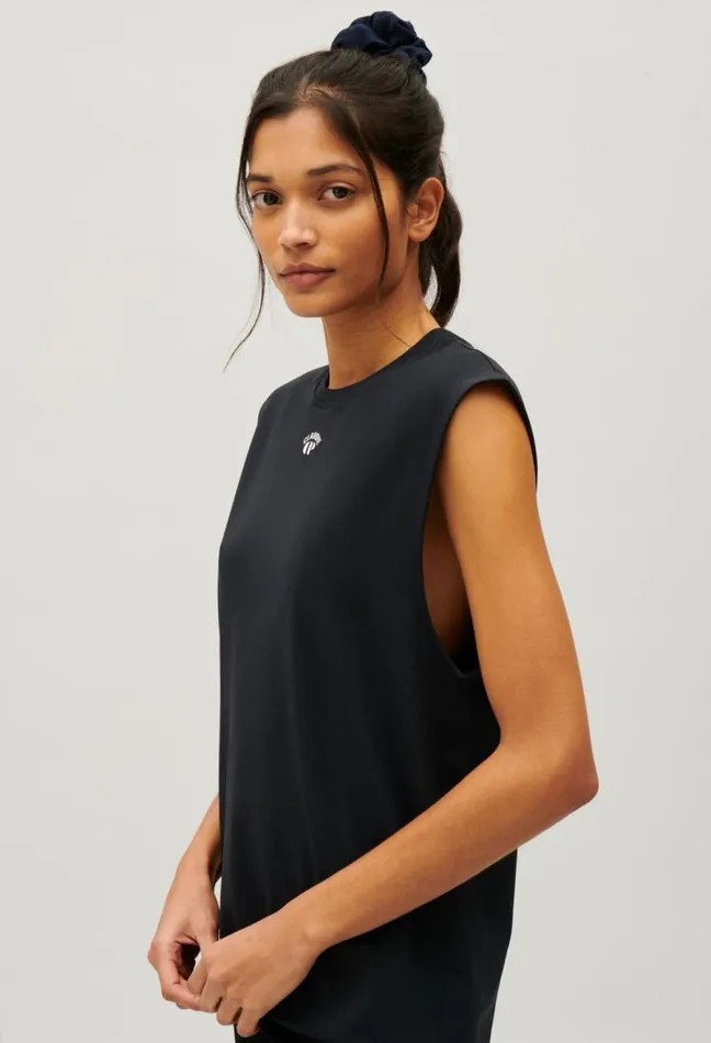 Claudie Pierlot Claudie X Circle Black Tank Top Clothes Tshirts