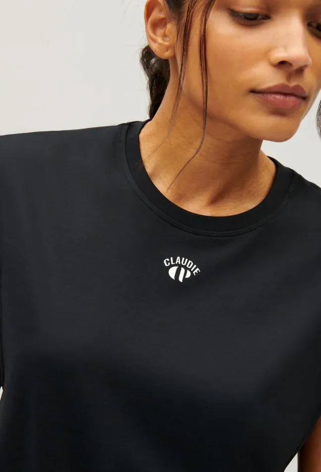 Claudie Pierlot Claudie X Circle Black Tank Top Clothes Tshirts