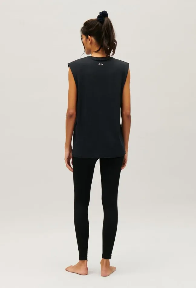 Claudie Pierlot Claudie X Circle Black Tank Top Clothes Tshirts