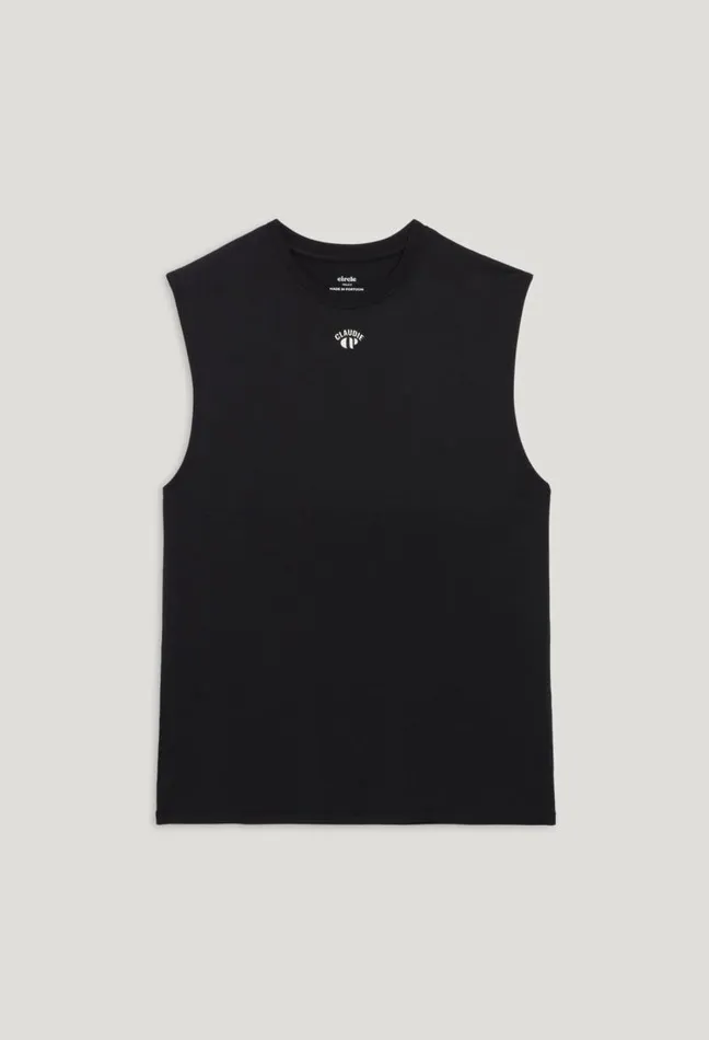 Claudie Pierlot Claudie X Circle Black Tank Top Clothes Tshirts