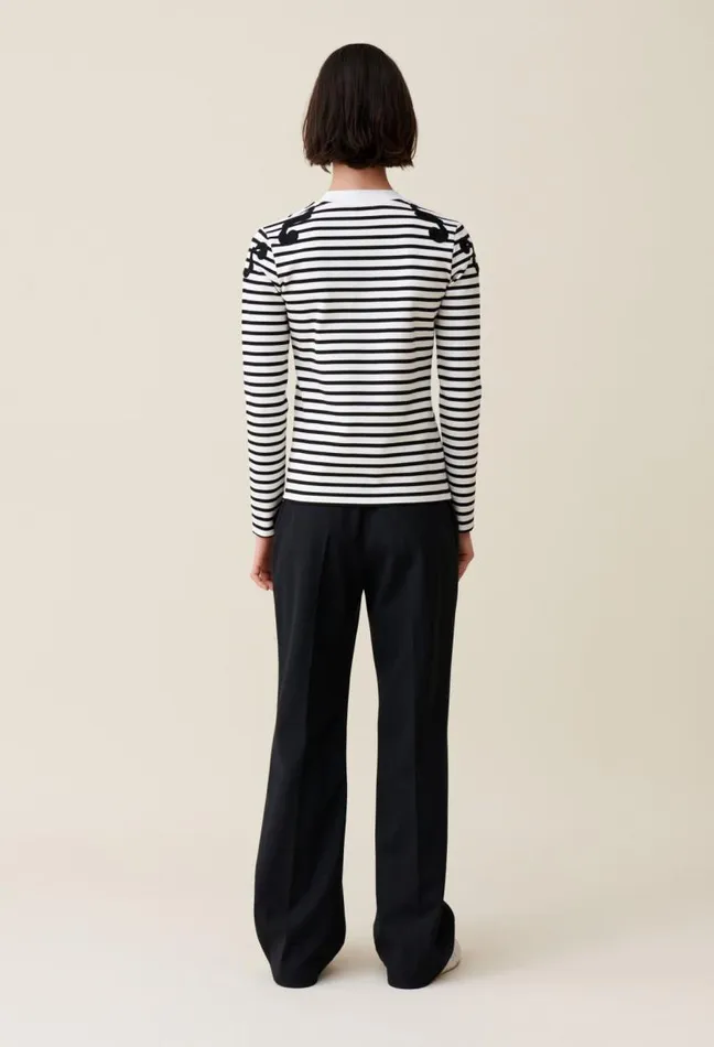 Claudie Pierlot Ecru Long Sleeved Top Clothes Tshirts