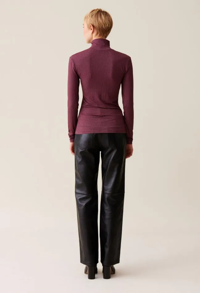 Claudie Pierlot Fitted Funnel Neck Top Clothes Tops And Shirts