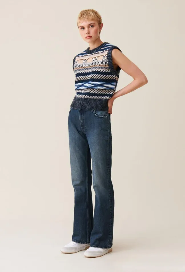Claudie Pierlot Flared Denim Jeans Clothes Jeans And Trousers