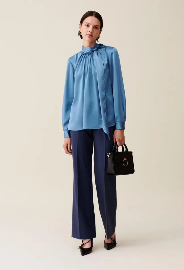 Claudie Pierlot Flowy Blouse Lavallire Neckline Clothes Tops And Shirts