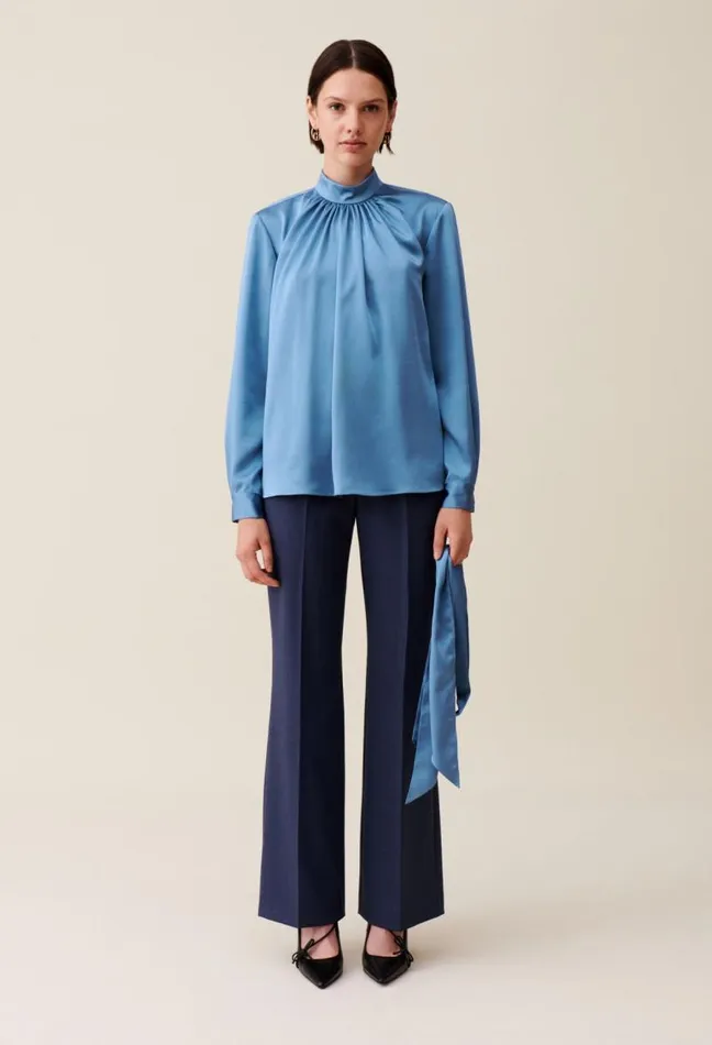 Claudie Pierlot Flowy Blouse Lavallire Neckline Clothes Tops And Shirts
