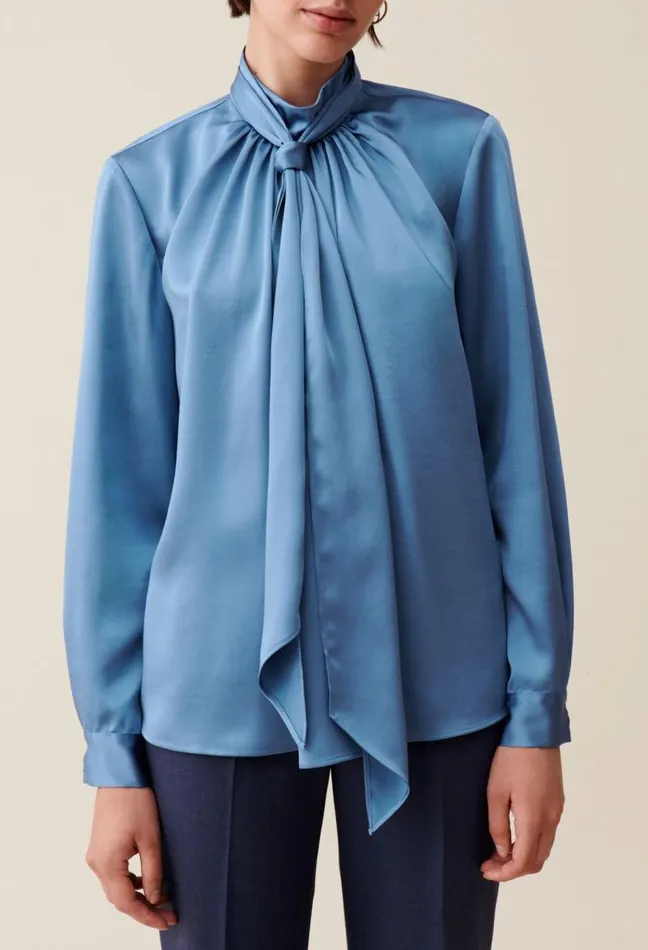 Claudie Pierlot Flowy Blouse Lavallire Neckline Clothes Tops And Shirts
