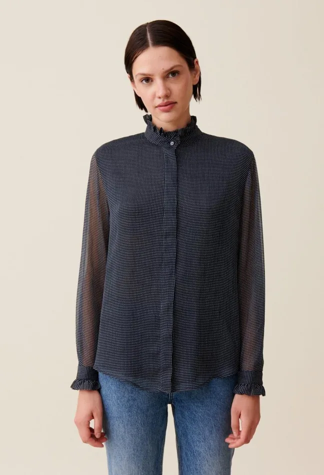 Claudie Pierlot Flowy Checkered Shirt Clothes Tops And Shirts