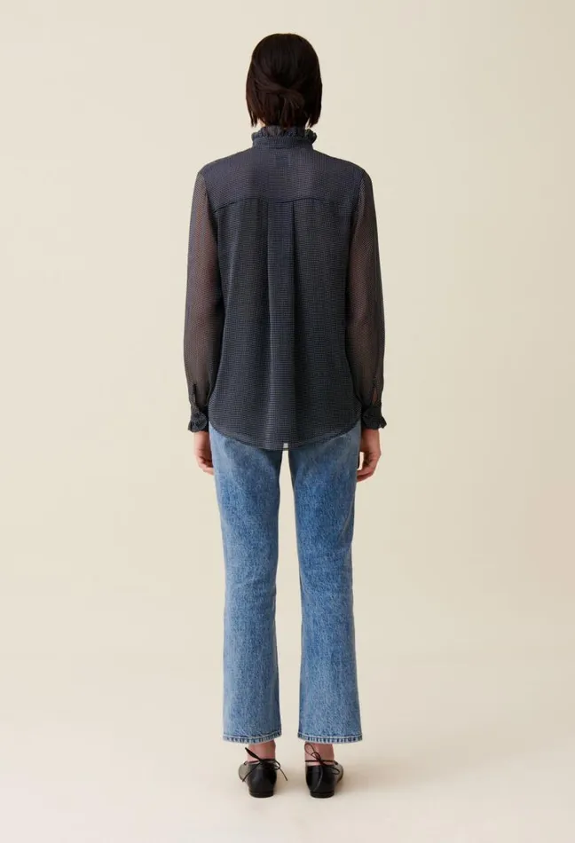 Claudie Pierlot Flowy Checkered Shirt Clothes Tops And Shirts