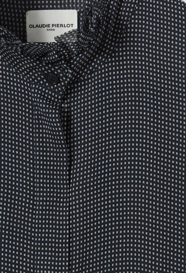 Claudie Pierlot Flowy Checkered Shirt Clothes Tops And Shirts