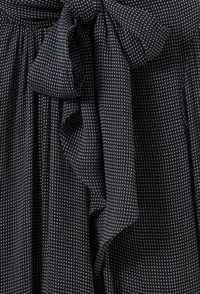 Claudie Pierlot Flowy Dress With Tie Neck Clothes Dresses