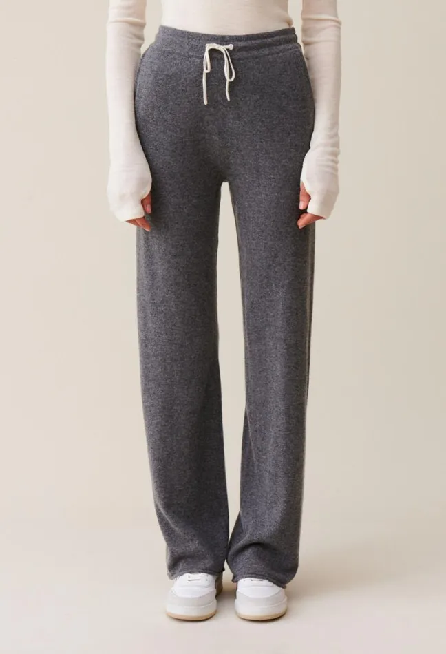Claudie Pierlot Fluid Grey Cashmere Trousers Clothes Jeans And Trousers
