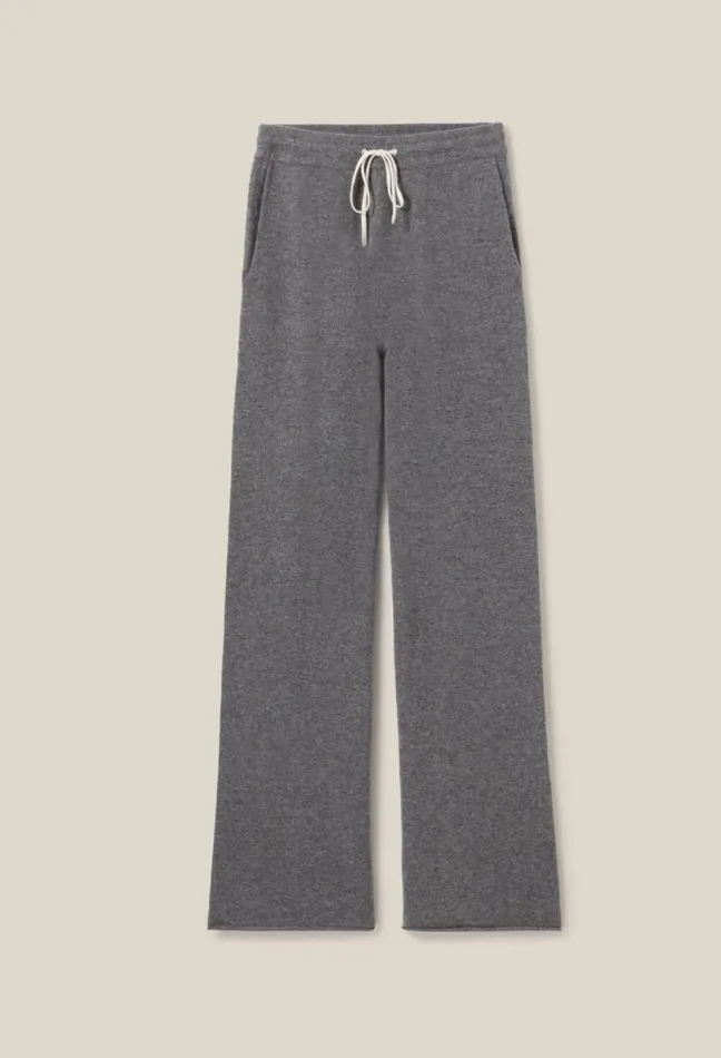 Claudie Pierlot Fluid Grey Cashmere Trousers Clothes Jeans And Trousers