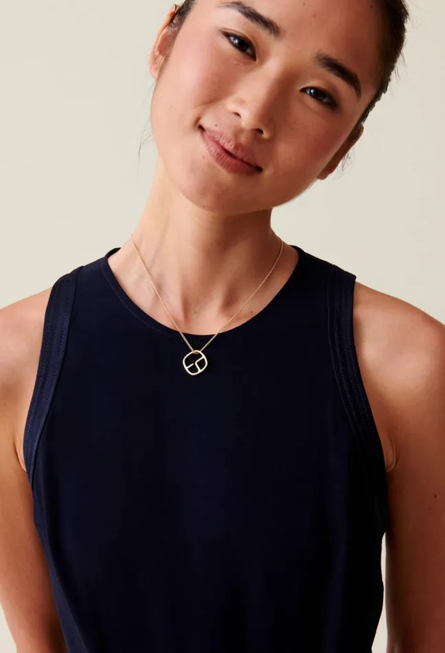 Claudie Pierlot Gold Monogram Pendant Necklace Accessories Jewellery And Scrunchies