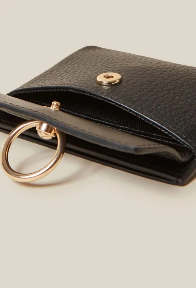Claudie Pierlot Grained Leather Anouck Card Holder Bags Small Leather Goods