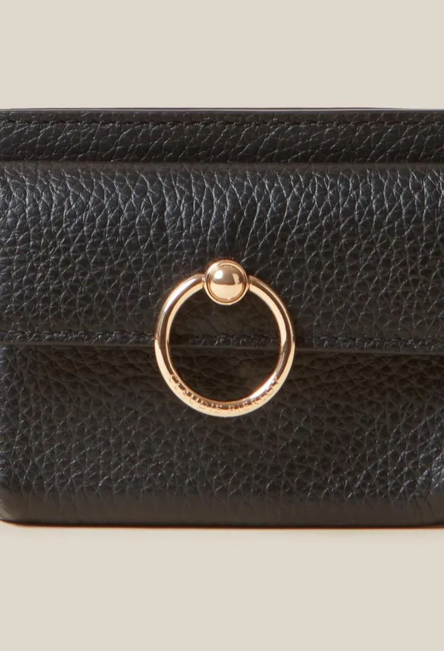 Claudie Pierlot Grained Leather Anouck Card Holder Bags Small Leather Goods
