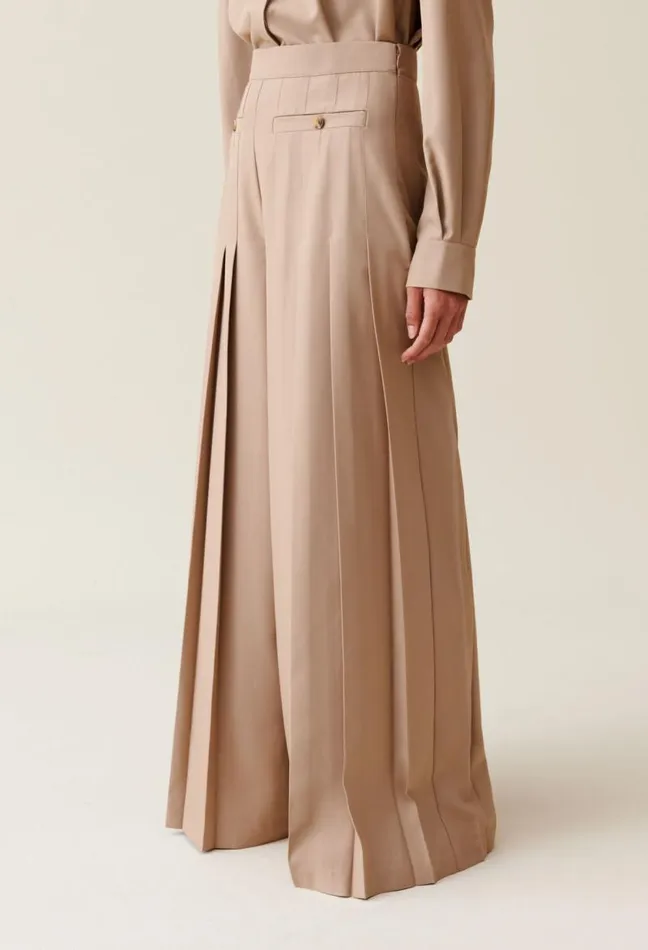 Claudie Pierlot HighWaisted Pleated Trousers Clothes Jeans And Trousers