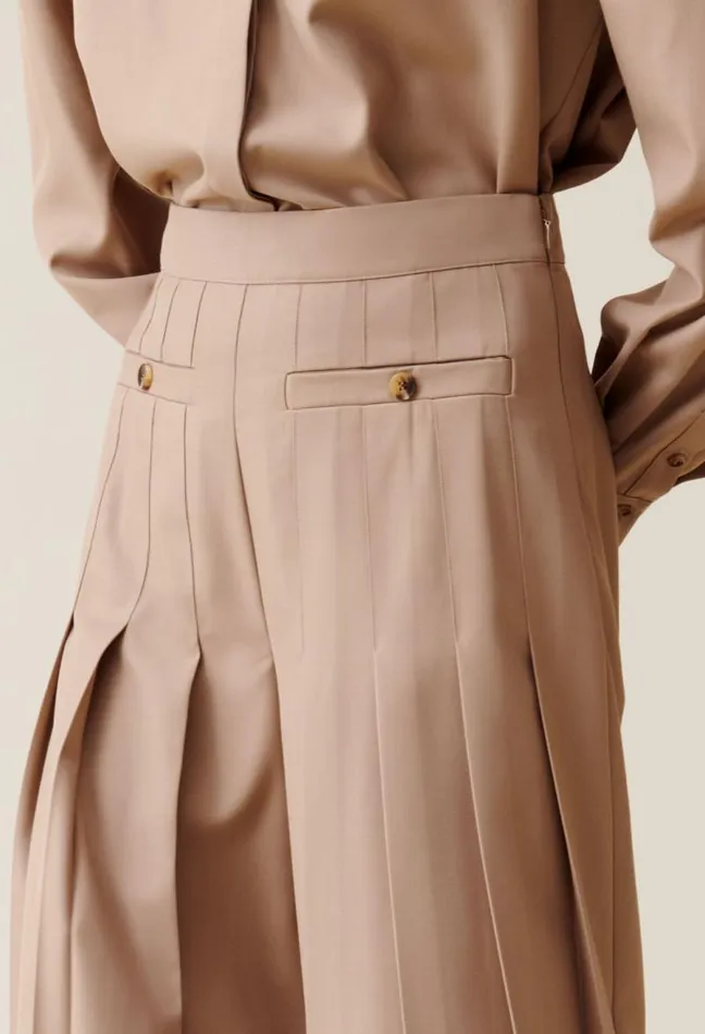 Claudie Pierlot HighWaisted Pleated Trousers Clothes Jeans And Trousers