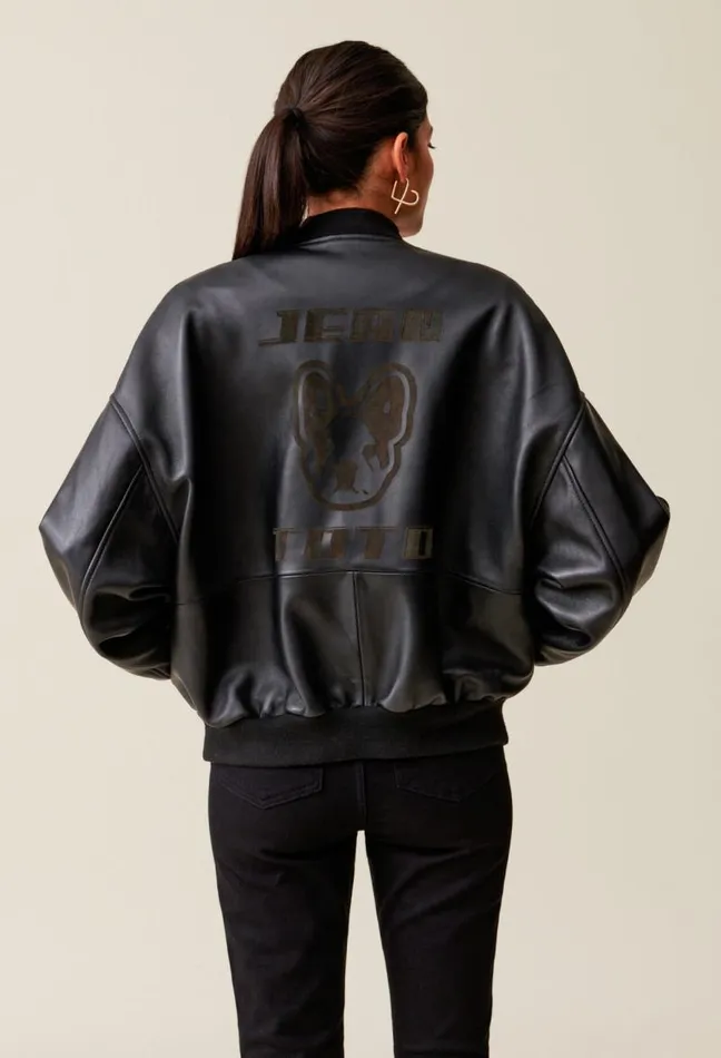 Claudie Pierlot Jean Toto Leather Bomber Clothes Jackets