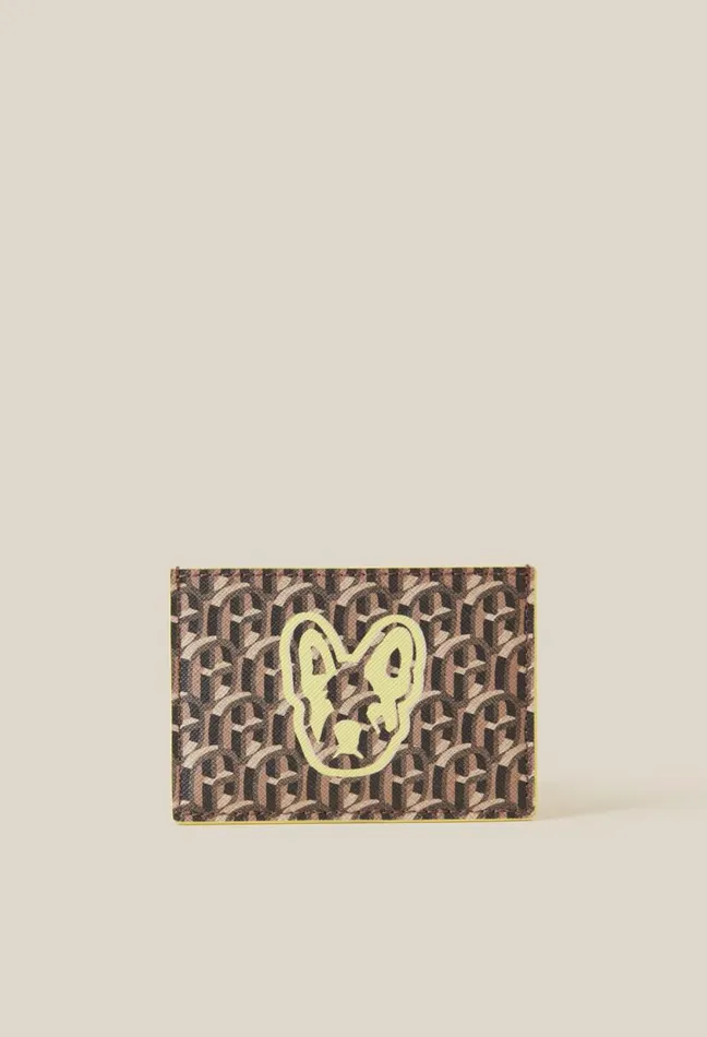 Claudie Pierlot Jean Toto Monogram Card Holder CP Bags Small Leather Goods