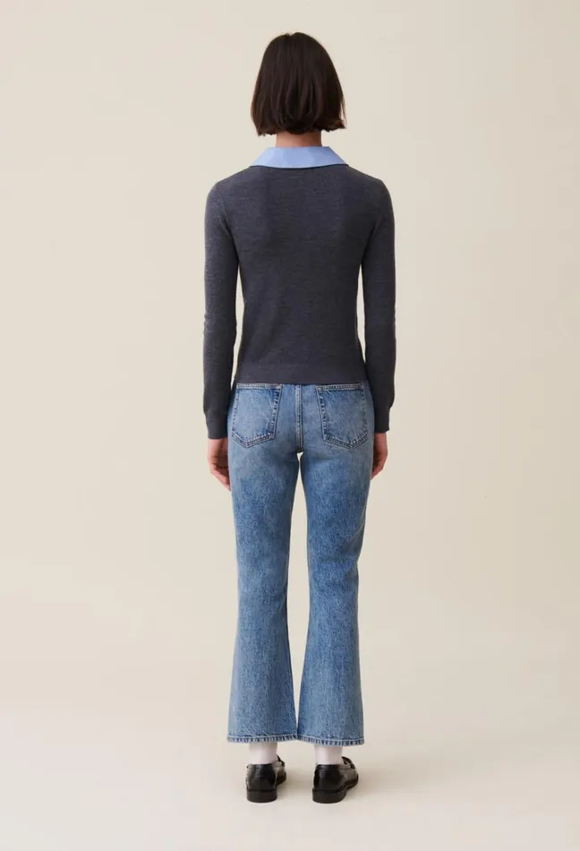 Claudie Pierlot Jumper With Detachable Collar Clothes Knitwear And Cardigans