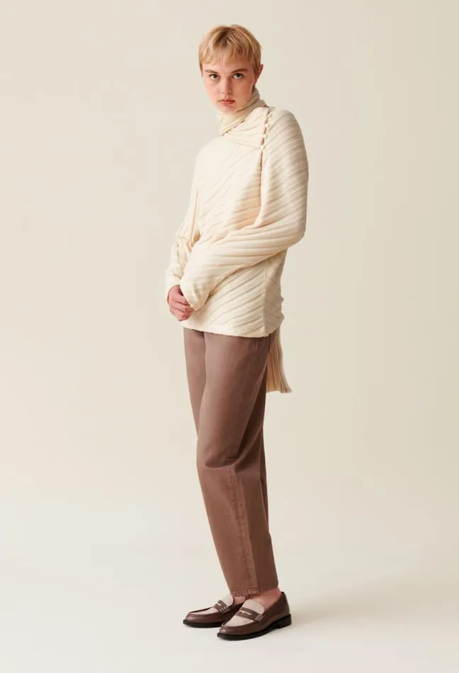 Claudie Pierlot Jumper With Removable Scarf Clothes Knitwear And Cardigans