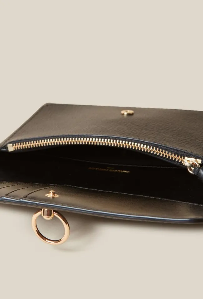 Claudie Pierlot Large Grained Leather Clutch Bags Small Leather Goods