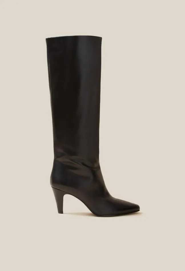 Claudie Pierlot Leather Kneehigh Boots Shoes Ankle Boots