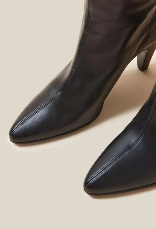 Claudie Pierlot Leather Kneehigh Boots Shoes Ankle Boots