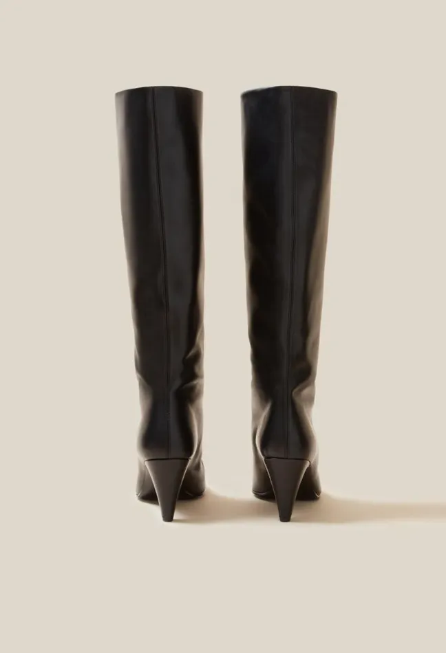 Claudie Pierlot Leather Kneehigh Boots Shoes Ankle Boots