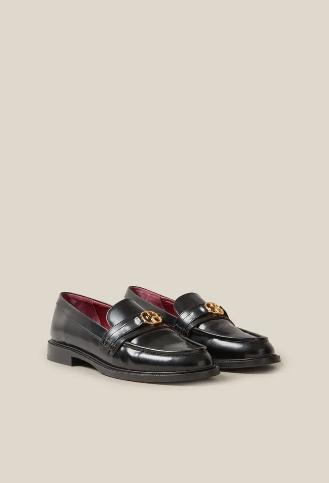 Claudie Pierlot Leather Loafers Shoes Loafers