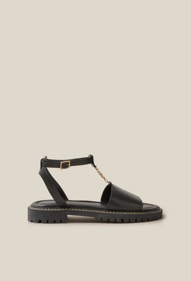 Claudie Pierlot Leather Sandals Shoes Sandals Pumps And Mules