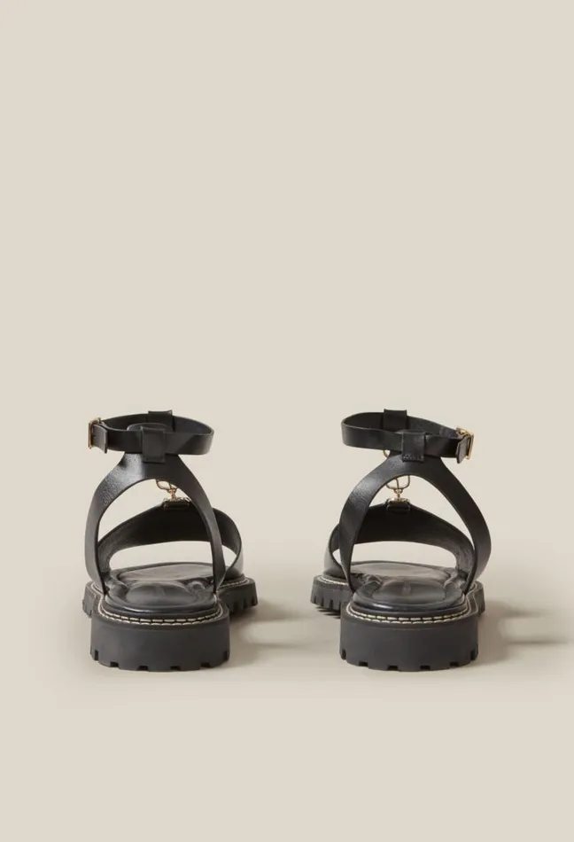 Claudie Pierlot Leather Sandals Shoes Sandals Pumps And Mules