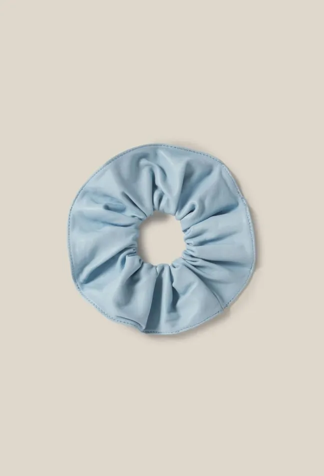 Claudie Pierlot Leather Scrunchie With Topstitching Accessories Jewellery And Scrunchies