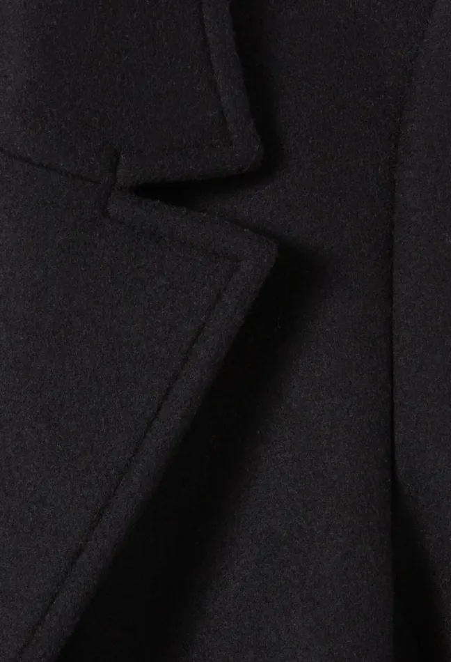 Claudie Pierlot Long Belted Navy Coat Clothes Coats