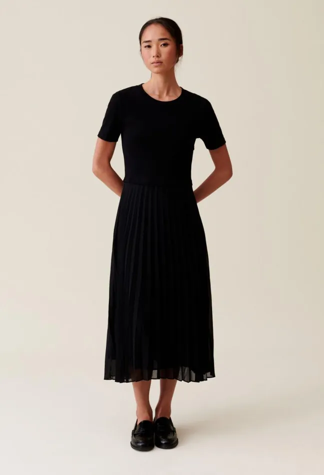Claudie Pierlot Long Dualfabric Teli Dress Clothes Dresses