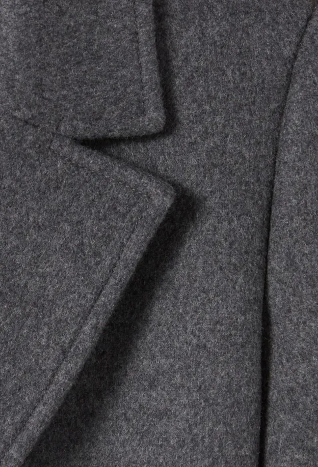 Claudie Pierlot Long Grey Belted Coat Clothes Coats