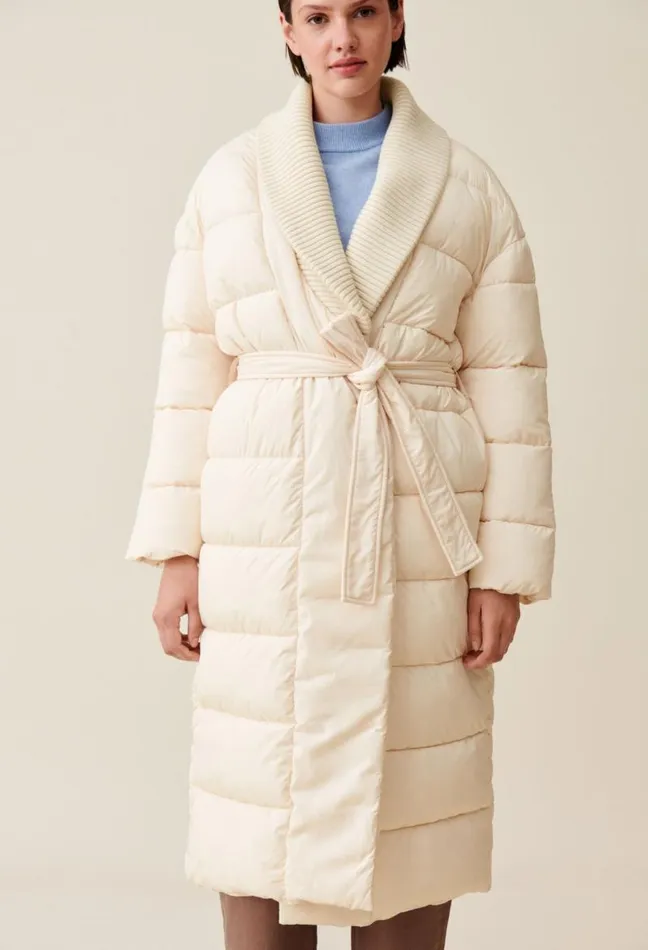 Claudie Pierlot Long Padded Shawl Collar Coat Clothes Coats