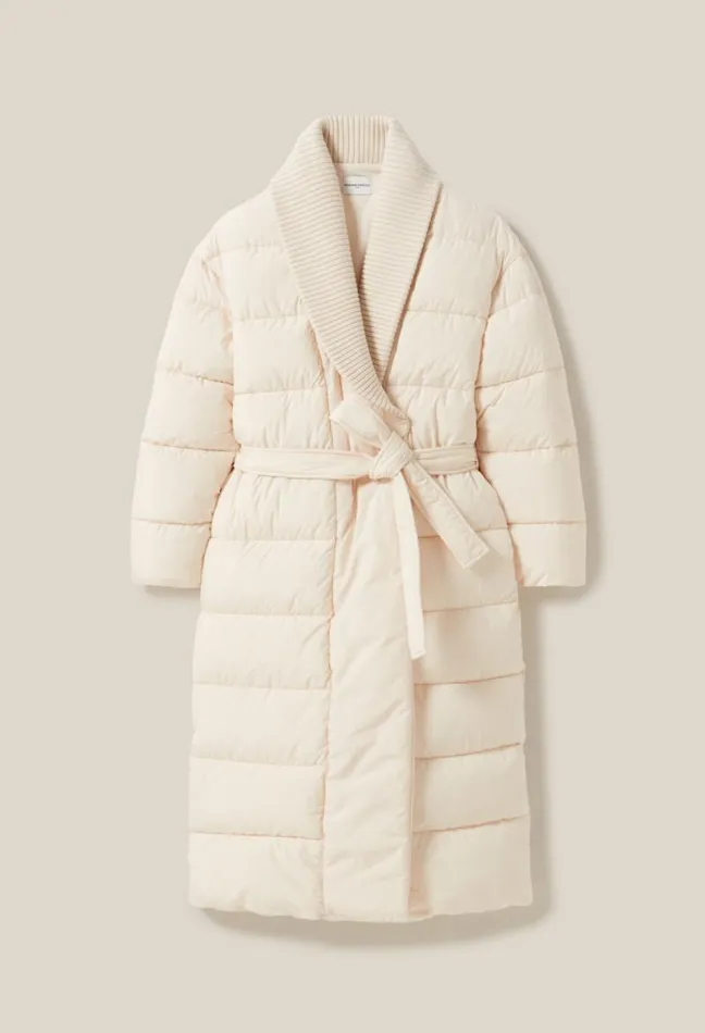Claudie Pierlot Long Padded Shawl Collar Coat Clothes Coats