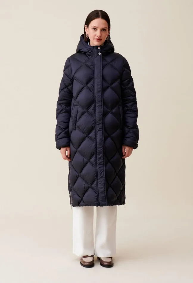 Claudie Pierlot Long Quilted Hooded Puffer Coat Clothes Coats
