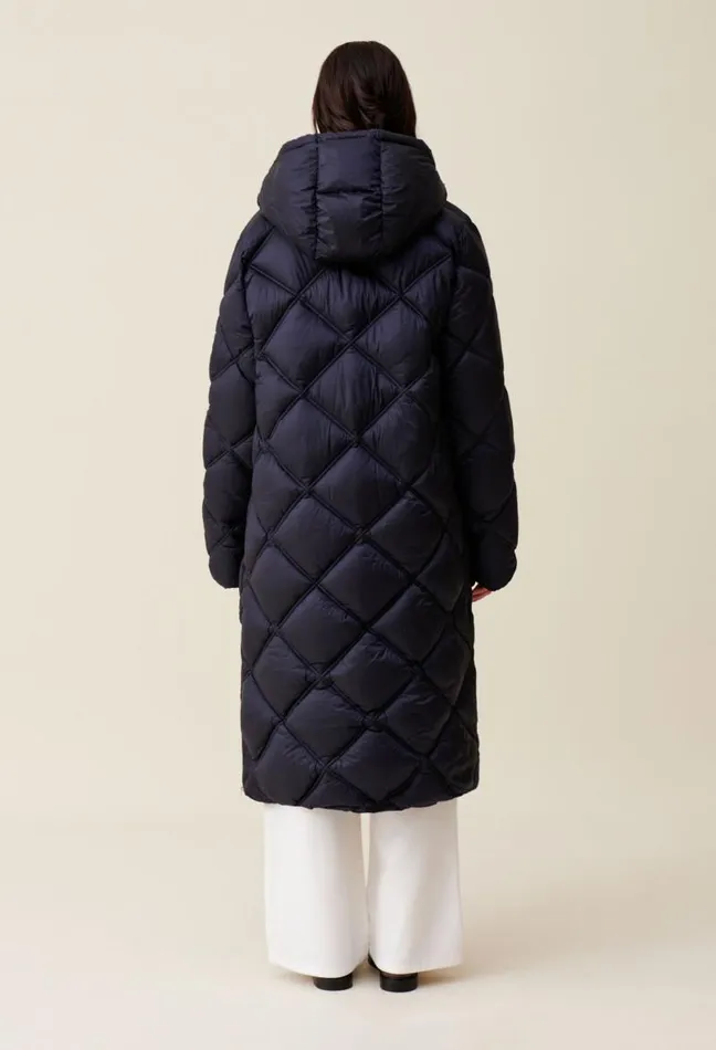 Claudie Pierlot Long Quilted Hooded Puffer Coat Clothes Coats